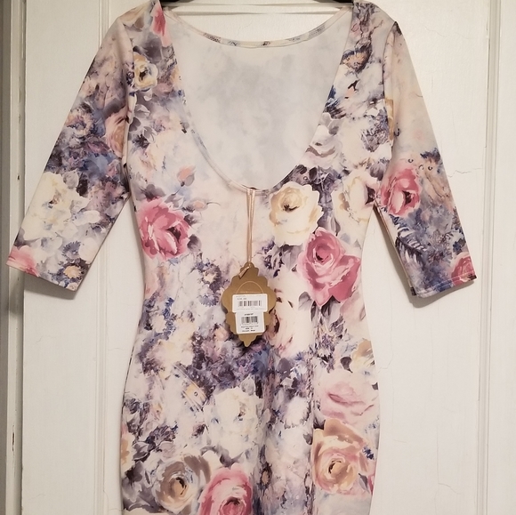 Floral mini dress - Picture 3 of 7